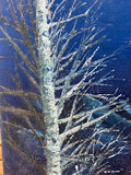 Painting of Bare Birch Trees