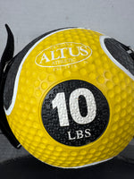 Altus Althetic 10LB 2-In-1 Power Medicine Ball with Straps