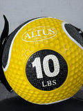 Altus Althetic 10LB 2-In-1 Power Medicine Ball with Straps