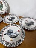 Rooster Dinner Plates From Cracker Barrel (B) — Set Of 5