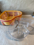Love Treasures Sweetheart Longaberger Basket With Divided Liner