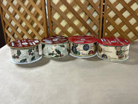 C- Christmas Ribbon Lot, 4 rolls