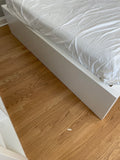 Ikea White Queen Bed, 2 Available, PRICED INDIVIDUALLY, $175 EACH