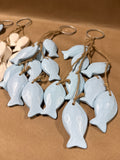 Hanging Fish On Rope Decor — 4 Pieces