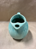 Aqua Blue Pottery Pitcher