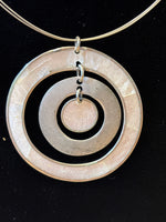 Silver Necklace with Round Pendant