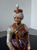 Mameluk de la Garde Capitaine Van Gerdinge Sitzendorf Porcelain French Soldier with Wooden Base & Box