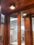Foxcroft 2 Piece Lighted China Hutch, Cardboard Backing***HEAVY ITEM***READ DETAILS ON PICK UP POLICY***