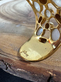Julie Vos Antonia Mosaic 24K Gold Plated Cuff Bracelet