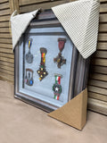 Shadow Box Frame with Various Medals