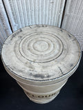 Farmhouse Style Antique Metal Lidded Flour Tin