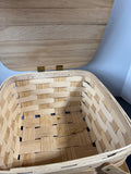 Basketville Woven Wooden Picnic Basket