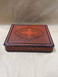 Black And Orange Japanese Lacquer Writing Box