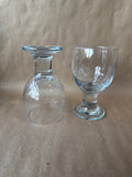 Scandinavian Princess Claret Wine Glasses - Initialed HG On Bottom - Pair