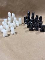 Aztec Style Marble Chess Pieces — 32 Pieces