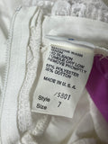 White Lace Dress by Bryan with Veil; Girls Size 7