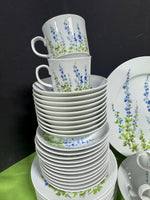 77-Piece Mikasa Japan L9001 Blue Bells China Set