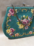 Floral Needlepoint Handbag