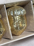 Strand of Gold Mercury Glass Acorn Lights - Battery Operated