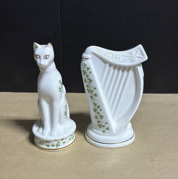 Royal Tara Bone China Shamrock Cat & Harp