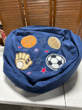Navy Blue ChildSize Beanbag w/Sport Embroidery