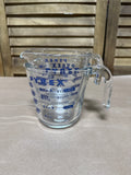 Pyrex Measuring Cups With Blue - Pair