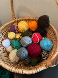 Basket of Yarn, Set of Knitting Needles