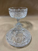 Heavy Crystal Pedestal Candy Dish