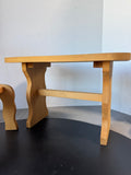 3-Piece Wooden Farmhouse Doll Table & Chairs