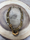 Chico’s Beaded & Wooden Necklace