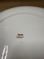Spode England Christmas Tree Gold Filigree Handled Cake Plate