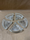 Clear Glass 5 Piece Dish