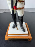 Regiments de Carabiniers Van Gerdinge Sitzendorf Porcelain French Soldier with Wooden Base & Box