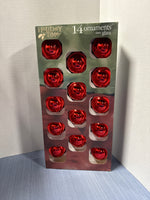 (A) Lot Of Rauch Red Glass Ornaments // 3 Boxes 14 In Each Box