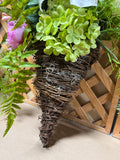 Floral Cornucopia Hanging Basket