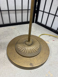 Lightweight Slim Brass Tone Floor Lamp (WORKS)