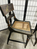 Hitchcock Style Pair of Chairs with Cane Seats