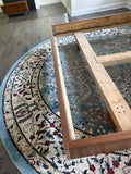 Hand Crafted Live Edge Wood King Bed with Integrated Side Tables***HEAVY ITEM***READ DETAILS ON PICK UP POLICY***