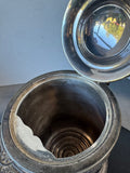 Antique Etched Victorian Silver Plate Water Pitcher