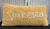Sunkissed Yellow Hook Style Throw Pillow