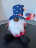 Uncle Sam Patriotic Plush Gnome Decor