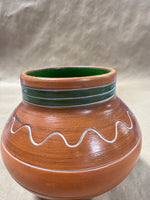 Footed Mexican Pottery Bean Pot READ DESCRIPTION