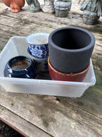 A-Lot of Five Small Ceramic Planters