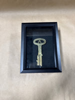 Folger Adam Co Prison Jail Cell Key In Shadow Box