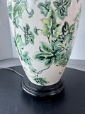 Embossed Ivy Ceramic Vase Lamp (WORKS)
