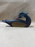 Hand Carved Wooden Flat Duck Decoy - The Boyds Collection - Signed By J. Dudley