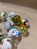 Lot Of Handpainted Small Christmas Ornaments