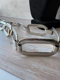 Retro Silver Tone Chain Adjustable Belt