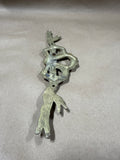 (A) Pair Of Brass Ribbon And Bow Wall Hangings