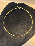 Pair of Gold Tone Omega Necklaces